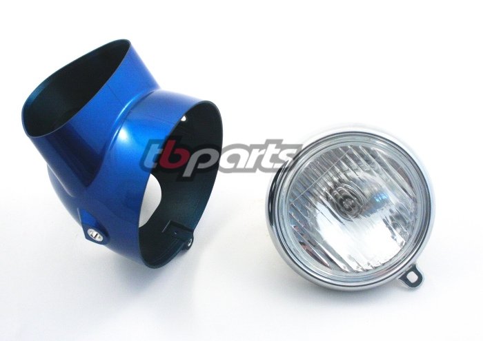 TB Parts Headlight and Bucket Kit, Candy  Blue - CT70 KO & Other Models